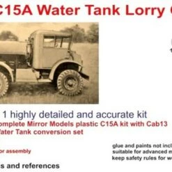 Budget ⭐ C15A Cab 13 Water Tank Lorry Truck 1/35 LZ Models ✔️