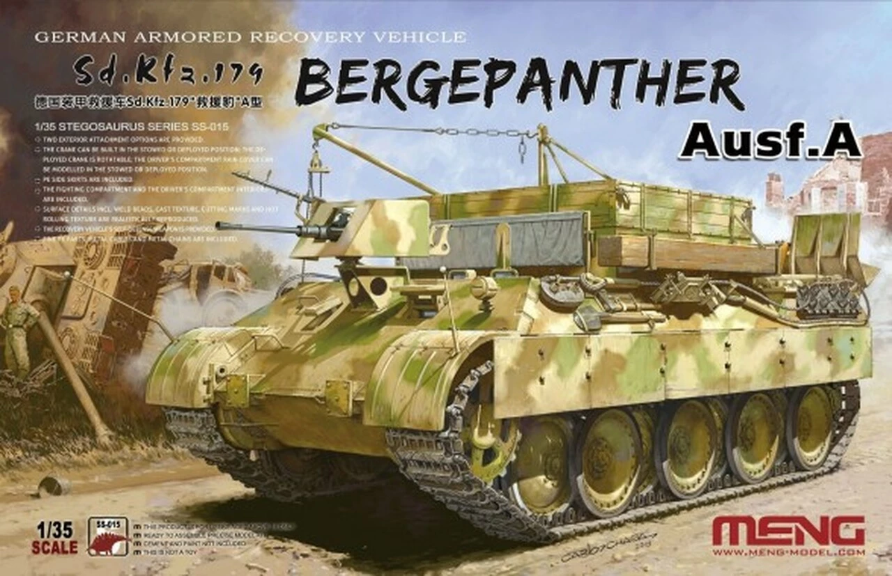 Wholesale ❤️ SdKfz 179 Bergepanther Ausf A German Armored Recovery Vehicle 1/35 Meng Models ✨ 1 Wholesale ❤️ SdKfz 179 Bergepanther Ausf A German Armored Recovery Vehicle 1/35 Meng Models ✨
