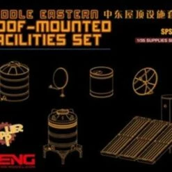 New 🔥 Middle Eastern Roof-Mounted Facilities Set (Resin) 1/35 Meng Models 👏