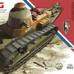 Brand new 🛒 French FT17 Light Tank (Cast Turret) 1/35 Meng Models ❤️