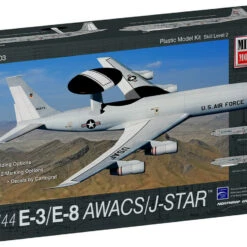 Hot Sale 👍 E-3 AWACS/E-8 Joint Star Aircraft 1/144 Minicraft ⌛