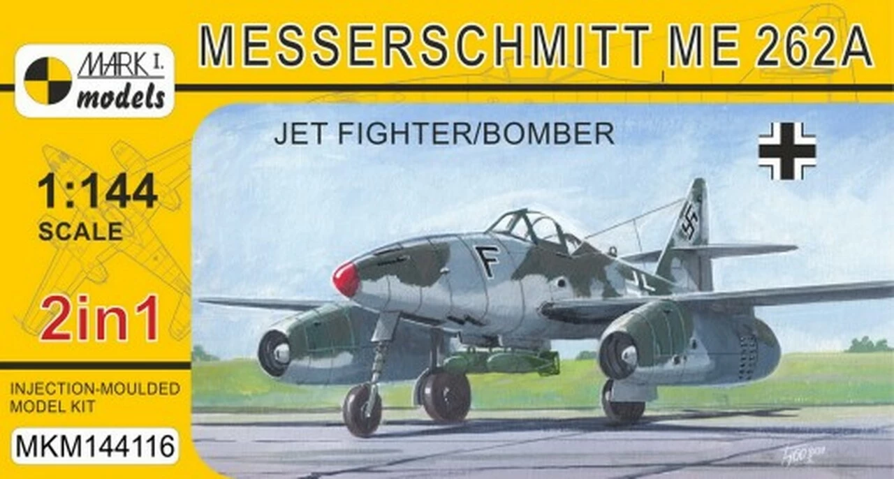 Flash Sale π Messerschmitt Me 262A Jet Fighter/Bomber (2 in 1) 1/144 Mark I Models π 1 Flash Sale π Messerschmitt Me 262A Jet Fighter/Bomber (2 in 1) 1/144 Mark I Models π