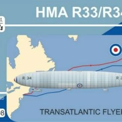 Best deal 🤩 HMA R33/R34 Transatlantic Flyer Airship 1/720 Mark I Models 😍