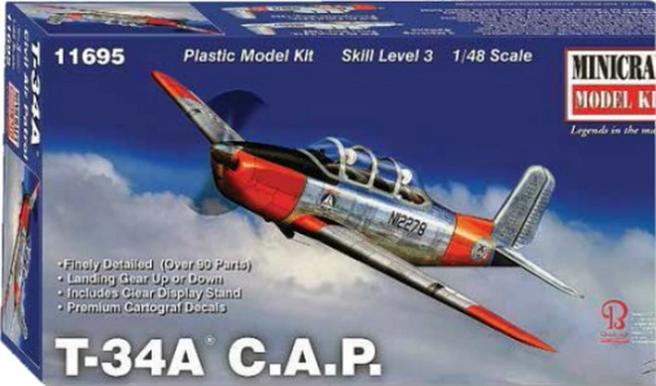 New β T-34A Mentor Civil Air Patrol 1/48 Minicraft π€© 1 New β T-34A Mentor Civil Air Patrol 1/48 Minicraft π€©