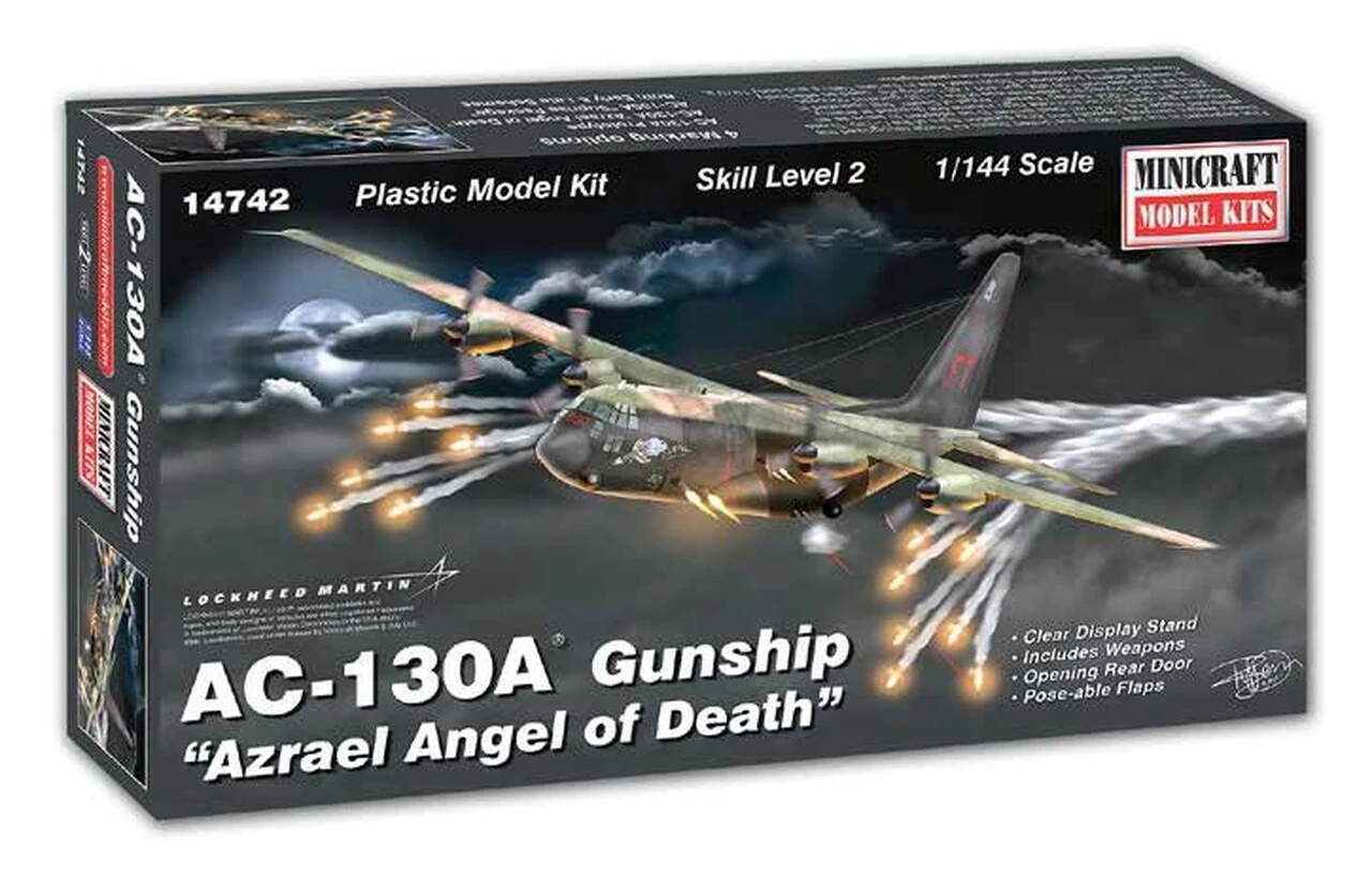 Best deal π― AC-130A Azrael Angel of Death Gunship Aircraft 1/144 Minicraft π 1 Best deal π― AC-130A Azrael Angel of Death Gunship Aircraft 1/144 Minicraft π