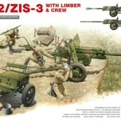 Outlet ⭐ WWII ZIS2/3 Gun w/Limber, 5 Crew, Ammo Boxes & Weapons (2 in 1) 1/35 Miniart ✨