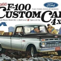 Brand new 🛒 1966 Ford F100 Custom Cab 4x4 Pickup Truck 1/25 Moebius ❤️