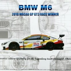 Brand new 🌟 BMW M6 2018 Macau GP GT3 Winner Race Car 1/24 Platz 😍