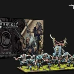 Outlet 🎁 Conquest Nords: Stalkers Plastic Figure Kit (12 w/stands) 38mm Para Bellum Wargames 🔔