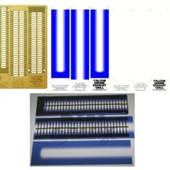 Cheapest 👏 DeAgostini Millennium Falcon Engine Grill Photo-Etch & Backlighting Film Blue/White Set 1/43 Paragrafix 🎉
