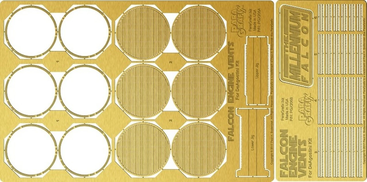 Best Pirce π€© DeAgostini Millennium Falcon Engine Vents Photo-Etch Set 1/43 Paragrafix π 1 Best Pirce π€© DeAgostini Millennium Falcon Engine Vents Photo-Etch Set 1/43 Paragrafix π