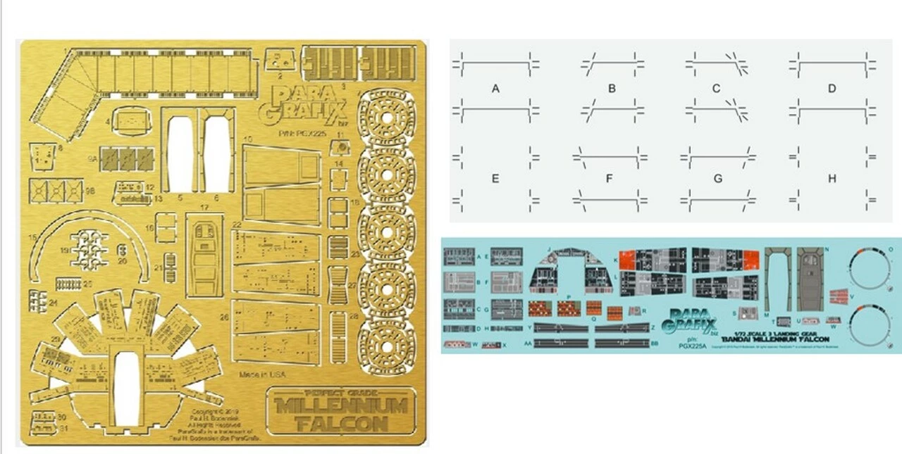 Best deal β¨ Millennium Falcon Photo-Etch & Decal Set for Bandai Perfect Grade 1/72 Paragrafix π 1 Best deal β¨ Millennium Falcon Photo-Etch & Decal Set for Bandai Perfect Grade 1/72 Paragrafix π