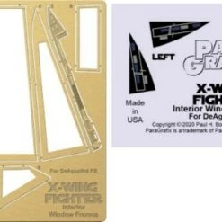 Top 10 😍 DeAgostini X-Wing Fighter Canopy Interior Window Frames Photo-Etch & Decal Set 1/18 Paragrafix 💯
