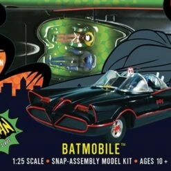 Cheap 🎉 Classic 1966 Batmobile w/Batman & Robin Figures (Snap) 1/25 Polar Lights 🌟
