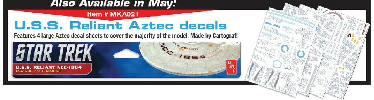New π― Star Trek USS Reliant NCC1864 Aztec Decal Set for AMT 1/537 Polar Lights π 1 New π― Star Trek USS Reliant NCC1864 Aztec Decal Set for AMT 1/537 Polar Lights π