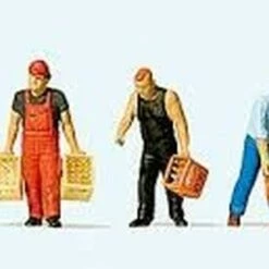 Top 10 😍 Cash-n-Carry Drink Store Shoppers (5) W/Crates & Flatbed Carts HO Preiser Cash-n-Carry Drink Store Shoppers (5) w/Crates & Flatbed Carts HO Preiser 😀