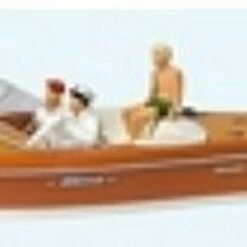 Hot Sale 👍 Riva Ariston Motorboat #1 w/3 Figures Sitting HO Scale Preiser Models ✔️