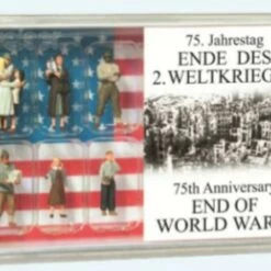 Discount 🧨 End of WWII 75th Anniversary American Figure Set (8) HO Scale Preiser Models 😍