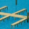 Buy 😀 Wood-Type Boat Pier w/Docks (Kit) HO Scale Preiser Models 😀