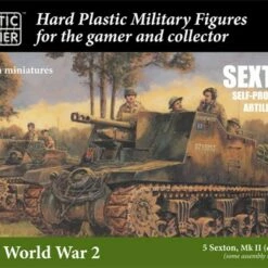 Top 10 🔥 WWII Allied Sexton Mk II (Early/Late) Tank w/Self-Propelled Gun (5) & Crew (20) 15mm Plastic Soldier 🧨
