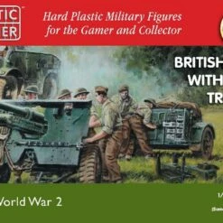 Discount ❤️ British 25-Pdr Gun, Morris Quad Tractor (2ea) & Crew (28) 1/72 Plastic Soldier 🛒