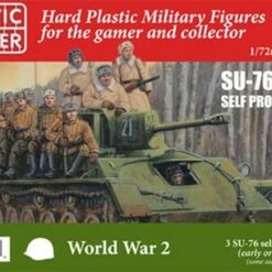 New ✨ WWII Soviet Su76 Self-Propelled Gun (3) & Crew (18) 1/72 Plastic Soldier ✨