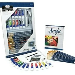 Brand new ✔️ Essentials Acrylic Deluxe Art Set in Clearview Case (31pc) Royal & Langnickel ❤️