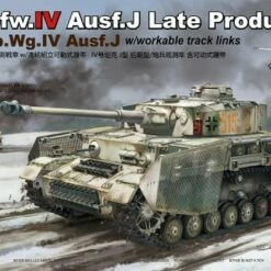 Cheap 🤩 German PzKpfw IV Ausf J Late Production/PzBeobWg IV Tank w/Workable Track Links 1/35 Rye Field Models 👏