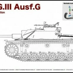 New 🎉 StuG III Ausf G Early Production Tank w/Workable Track Links 1/35 Rye Field Models 😀
