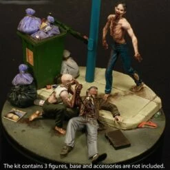 Wholesale 🧨 Night of the Living Dead Diorama (2 Zombies, Dead Man, Base) (Resin) 1/35 Royal Model 🌟