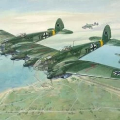 Discount ✔️ WWII Heinkel He 111Z-1 Zwilling Glider Towing Aircraft 1/144 Roden 🧨