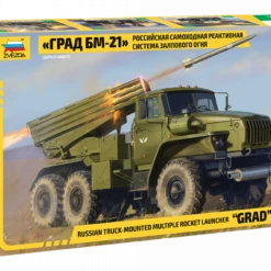 Discount 💯 Russian BM- 21 Grad Rocket Launcher Vehicle 1/35 Zvezda 🎁