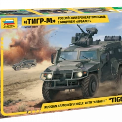 Promo 😀 Russian GAZ-233114 Tigr-M Armored Vehicle w/Arbalet Weapon 1/35 Zvezda ✔️
