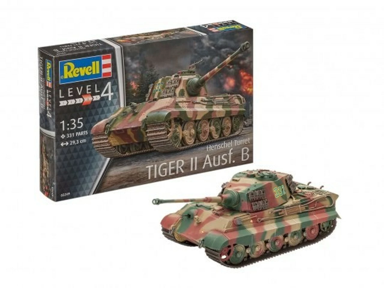Best deal π Tiger II Ausf B Tank w/Henschel Turret 1/35 Revell Germany π 1 Best deal π Tiger II Ausf B Tank w/Henschel Turret 1/35 Revell Germany π