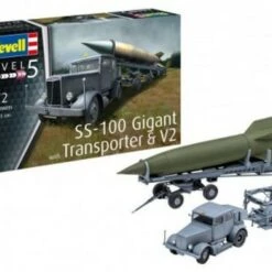 Best reviews of 💯 SS100 Gigant German Heavy Tractor w/Transporter & V2 Rocket 1/72 Revell Germany ⌛