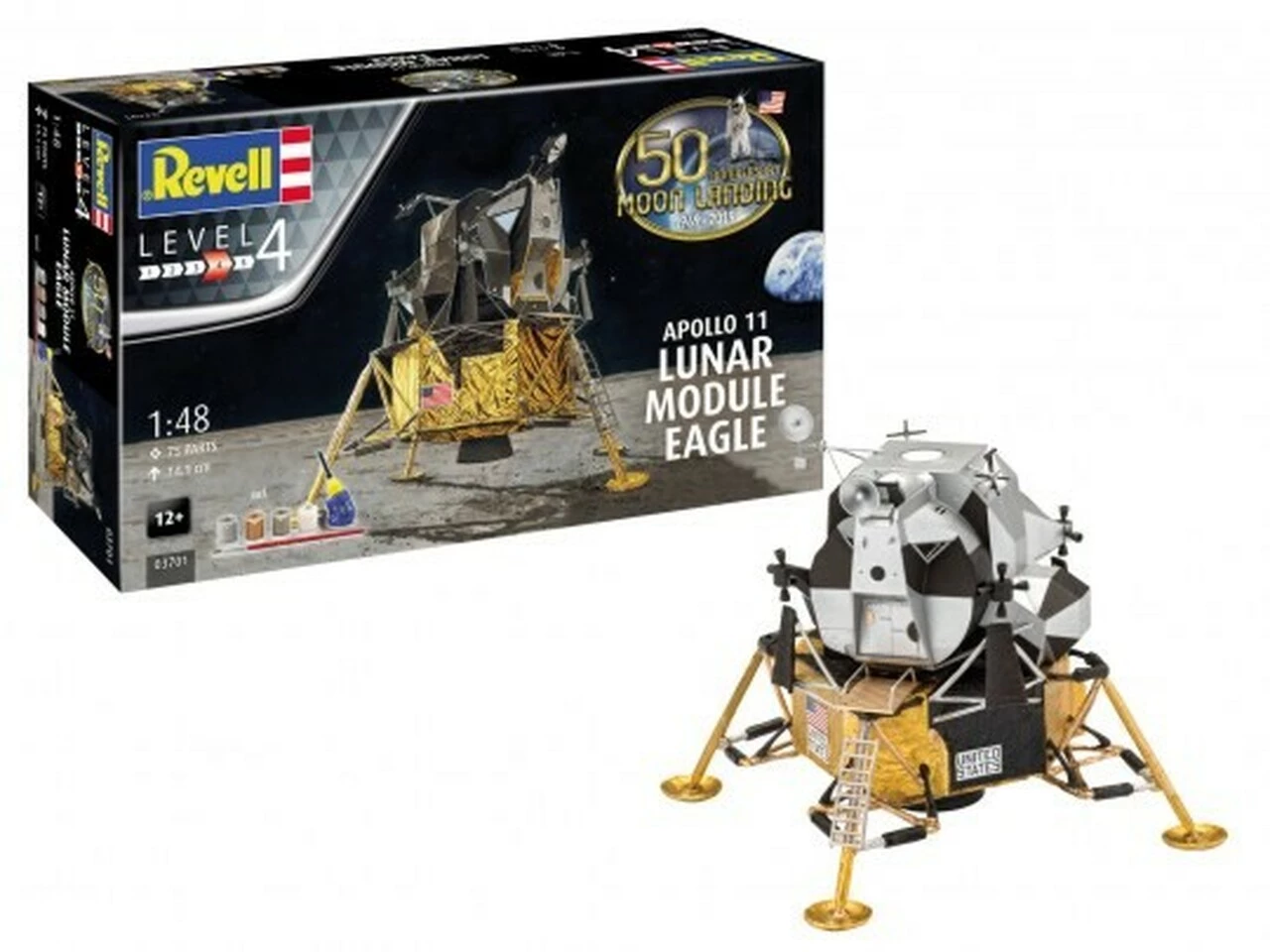 Deals π Apollo 11 Lunar Module Eagle w/paint & glue 1/48 Revell Germany π 1 Deals π Apollo 11 Lunar Module Eagle w/paint & glue 1/48 Revell Germany π