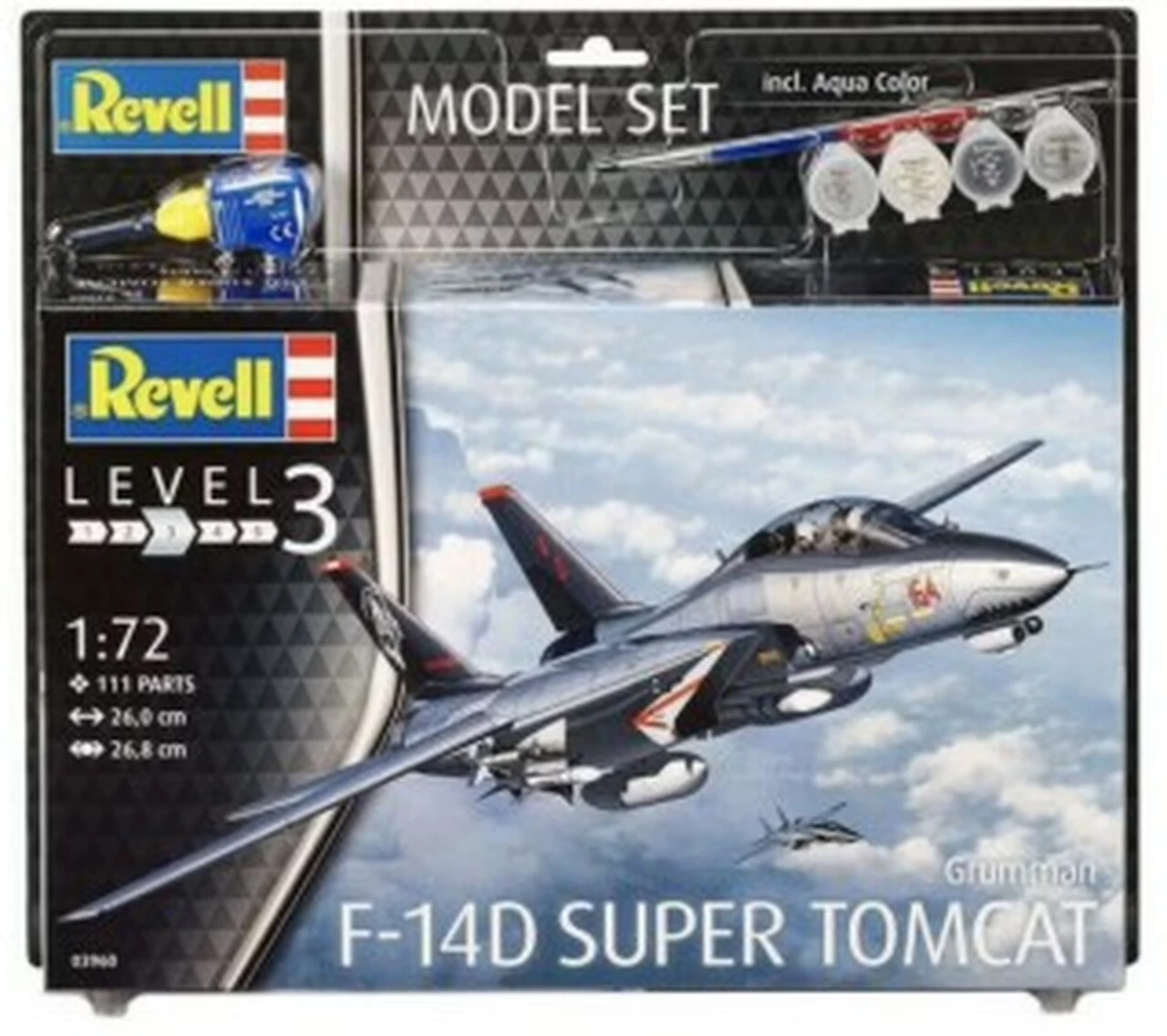 Promo π F-14D Super Tomcat Fighter w/paint & glue 1/72 Revell Germany π 1 Promo π F-14D Super Tomcat Fighter w/paint & glue 1/72 Revell Germany π