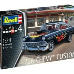 Brand new 🔔 1956 Chevy Custom Car 1/24 Revell Germany ⌛