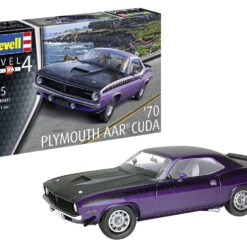 Outlet 🎉 1970 Plymouth AAR Cuda Car 1/25 Revell Germany 😍