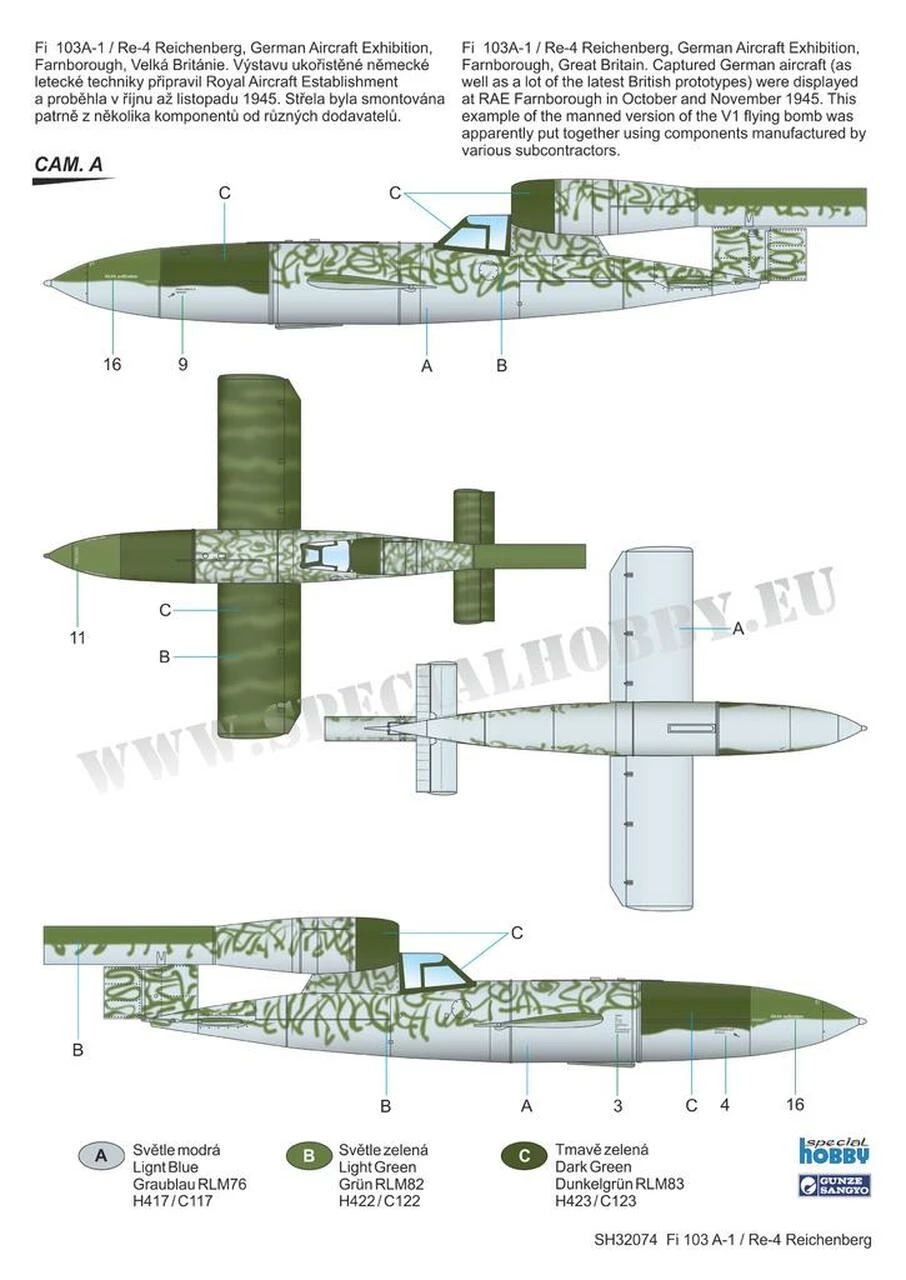 Top 10 π― Fi 103A-1/Re 4 Reichenberg German Flying Bomb 1/32 Special Hobby π 2 Top 10 π― Fi 103A-1/Re 4 Reichenberg German Flying Bomb 1/32 Special Hobby π - Image 2