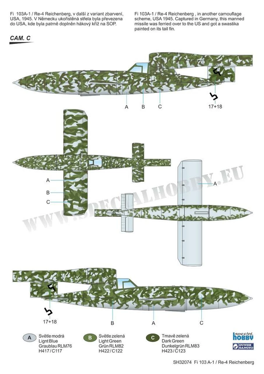 Top 10 π― Fi 103A-1/Re 4 Reichenberg German Flying Bomb 1/32 Special Hobby π 4 Top 10 π― Fi 103A-1/Re 4 Reichenberg German Flying Bomb 1/32 Special Hobby π - Image 4