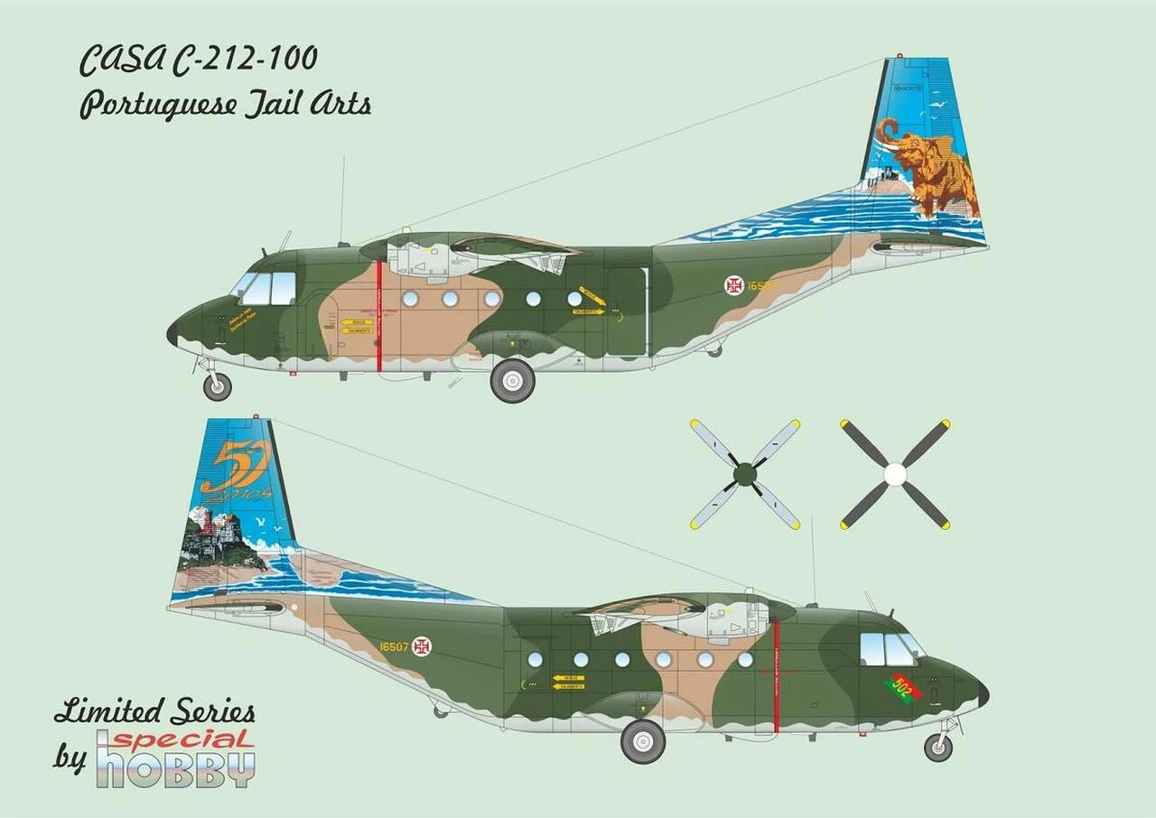 Promo π CASA C212-100 Portuguese Tail Arts Transport Aircraft 1/72 Special Hobby 𧨠8 Promo π CASA C212-100 Portuguese Tail Arts Transport Aircraft 1/72 Special Hobby 𧨠- Image 8