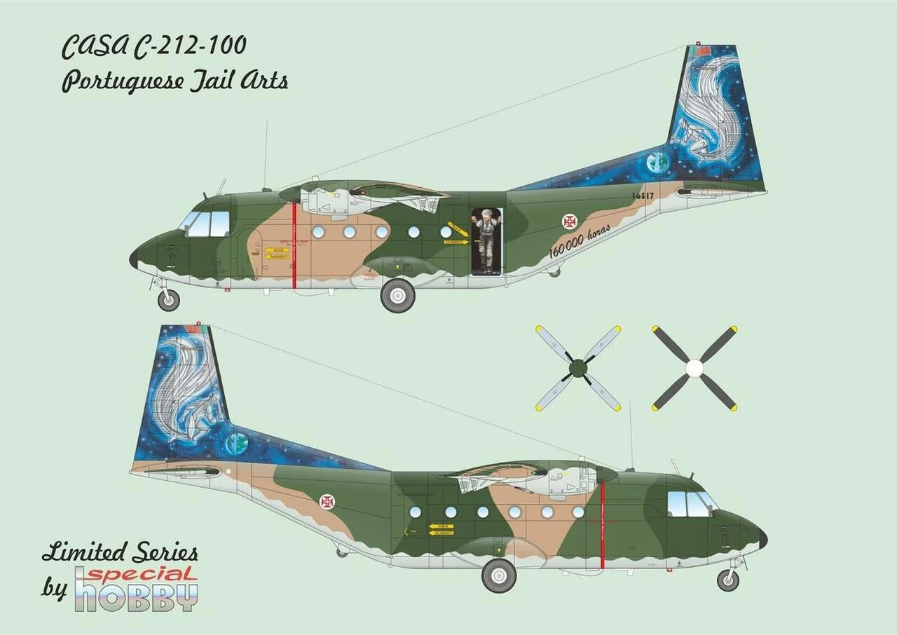 Promo π CASA C212-100 Portuguese Tail Arts Transport Aircraft 1/72 Special Hobby 𧨠9 Promo π CASA C212-100 Portuguese Tail Arts Transport Aircraft 1/72 Special Hobby 𧨠- Image 9