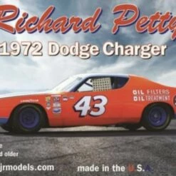 Best Sale 🎉 Richard Petty #43 1972 Dodge Charger Race Car 1/25 Salvinos JR ✔️