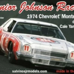 Promo ❤️ Junior Johnson Racing Cale Yarborough #11 Chevrolet Monte Carlo 1974 Winston Cup Winner Race Car 1/25 Salvinos JR Models ⌛