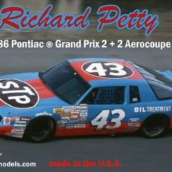 Promo 🔥 Richard Petty #43 1986 Pontiac Grand Prix 2+2 Aerocoupe Winston Cup Race Car 1/24 Salvinos JR ✔️