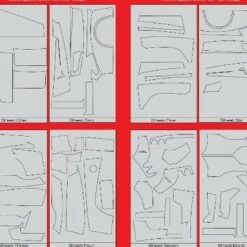 Hot Sale 🛒 Enzo Ferrari Template Comp. Fiber Twill Weave Decal Set for Tamiya Kit 1/12 Scale Motorsport ✔️