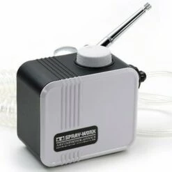 Best deal 👍 Spray-Work Air Compressor Advance w/Sparmax SX0.3D Airbrush Tamiya 💯