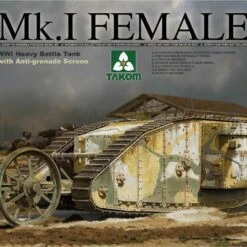 Coupon 🔥 WWI Mk.I Female Heavy Battle Tank with Anti-Grenade Screen 1/35 Takom Models ✨