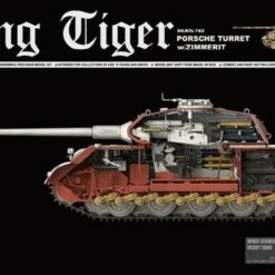 Cheap 🔥 WWII German King Tiger Sd.Kfz.182 Porsche Turret Heavy Tank with Zimmerit & Interior 1/35 Takom 🔔